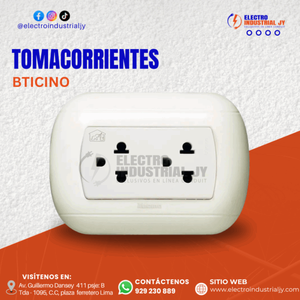 TOMACORRIENTES BTICINO
