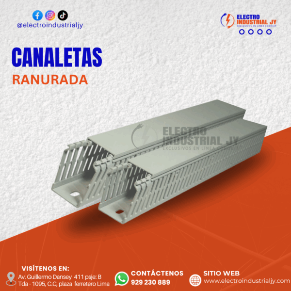 CANALETA RANURADA