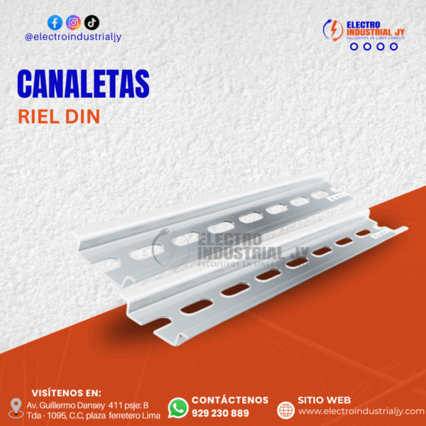 CANALETA RIEL DIN